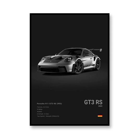 PedalPosters™ Porsche GT3RS Poster