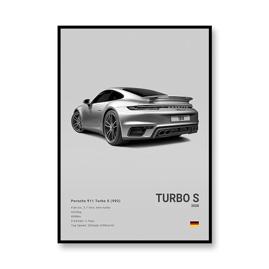PedalPosters™ Porsche Turbo S Poster