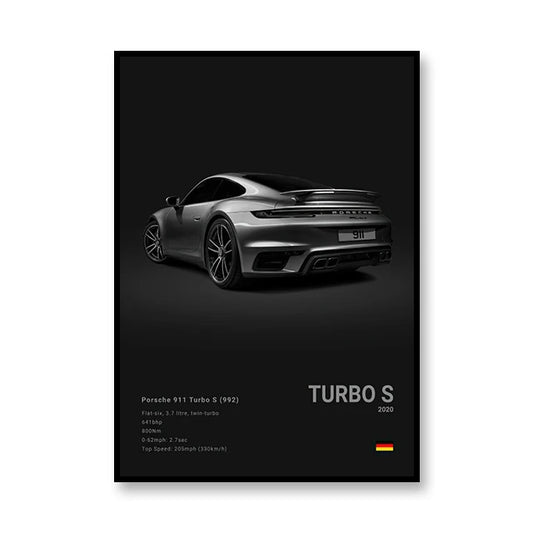 PedalPosters™ Porsche Turbo S Poster
