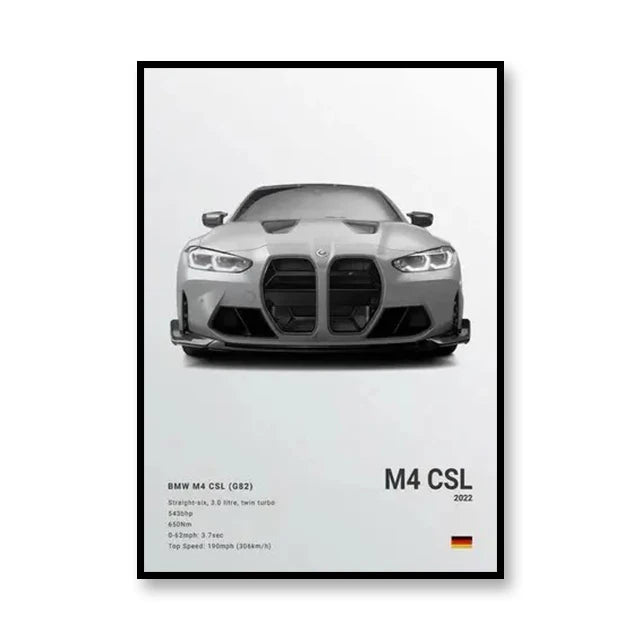 PedalPosters™ BMW M4 CSL