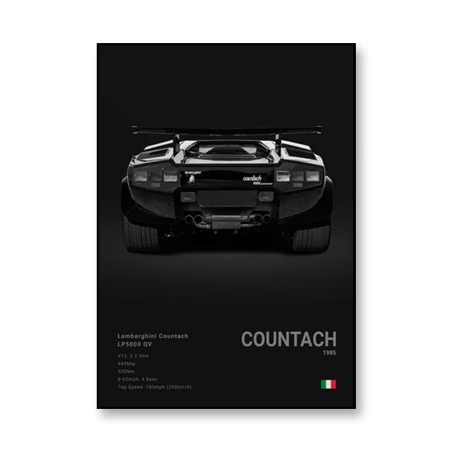 PedalPosters™ Lamborghini Countach