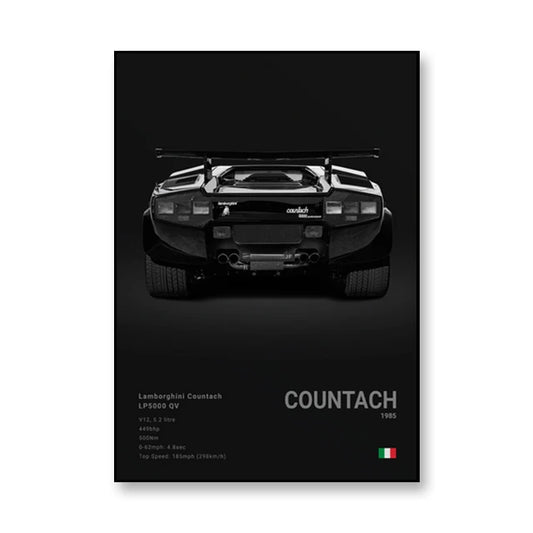 PedalPosters™ Lamborghini Countach