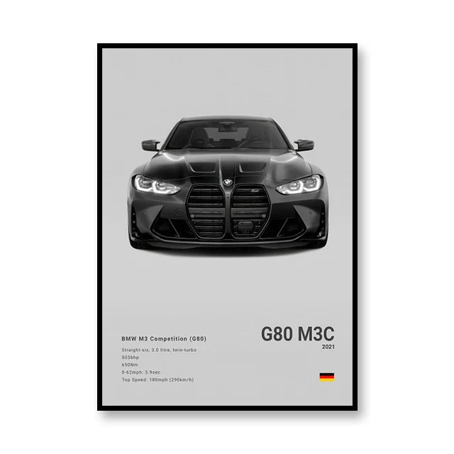 PedalPosters™ BMW G80 M3C Poster