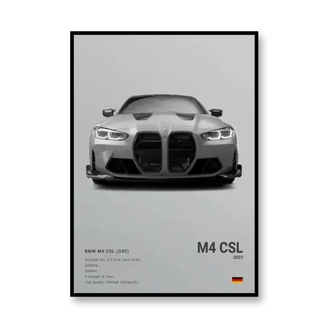 PedalPosters™ BMW M4 CSL