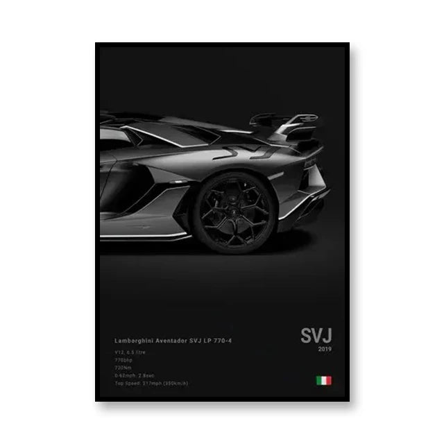 PedalPosters™ Lamborghini Aventador SVJ