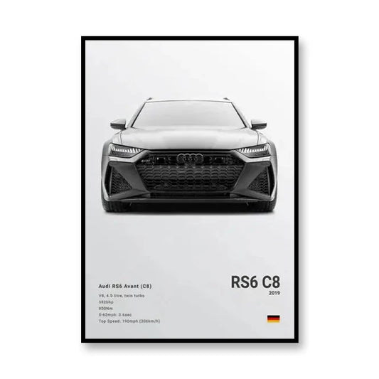 PedalPosters™ Audi RS6 C8