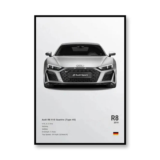 PedalPosters™ Audi R8
