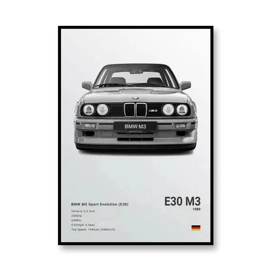 PedalPosters™ BMW E30 M3