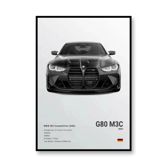 PedalPosters™ BMW G80 M3C Poster