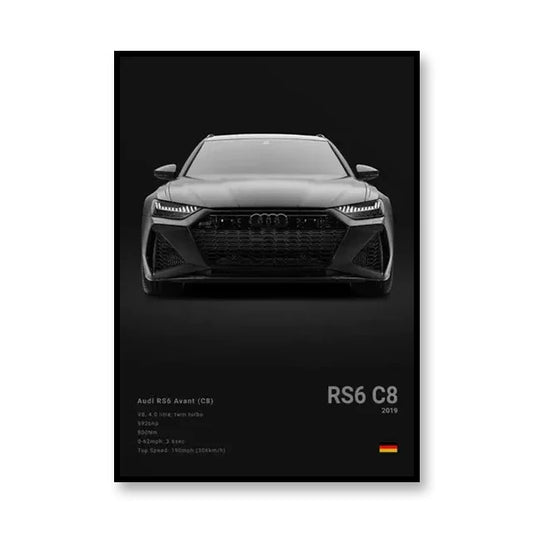 PedalPosters™ Audi RS6 C8